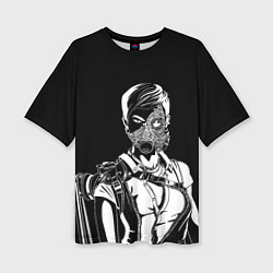 Женская футболка оверсайз Dead by daylight - Торговка черепами
