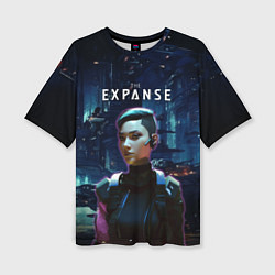 Женская футболка оверсайз The expanse - a telltale series
