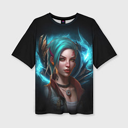 Женская футболка оверсайз Jinx legends