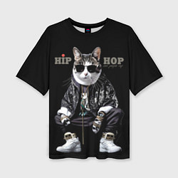 Футболка оверсайз женская Cool people rap, цвет: 3D-принт