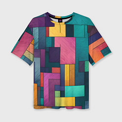 Женская футболка оверсайз Современные геометрические фигуры