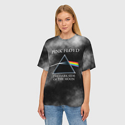 Футболка оверсайз женская Pink Floyd космос, цвет: 3D-принт — фото 2