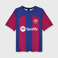 Женская футболка оверсайз Гави Барселона форма 2324 домашняя
