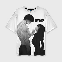 Женская футболка оверсайз Gym?
