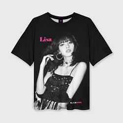 Женская футболка оверсайз Blackpink lovely Lisa