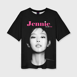 Женская футболка оверсайз Blackpink Jennie Portrait