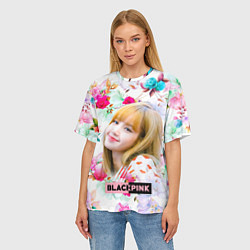 Футболка оверсайз женская Blackpink Lisa, цвет: 3D-принт — фото 2