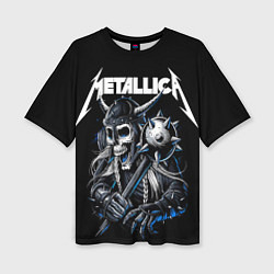 Женская футболка оверсайз Metallica - warrior