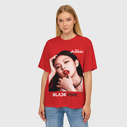 Футболка оверсайз женская Blackpink Beautiful Jennie, цвет: 3D-принт — фото 2