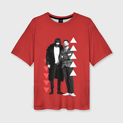 Женская футболка оверсайз Kasabian рок группа