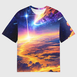 Футболка оверсайз женская Космическая вселенная, цвет: 3D-принт