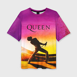 Женская футболка оверсайз Queen Фредди Меркьюри