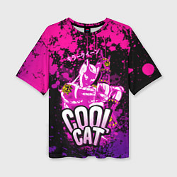 Женская футболка оверсайз Jo Jo - Королева убийца cool cat