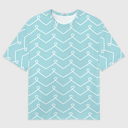 Футболка оверсайз женская Небо голубое, цвет: 3D-принт