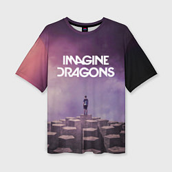 Женская футболка оверсайз Imagine Dragons обложка альбома Night Visions