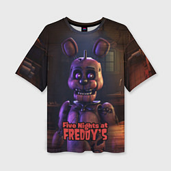 Женская футболка оверсайз Five Nights at Freddys Bonnie