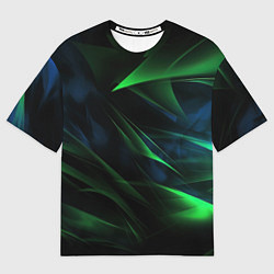 Футболка оверсайз женская Dark green background, цвет: 3D-принт