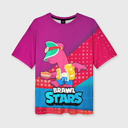 Женская футболка оверсайз Brawl Stars Doug