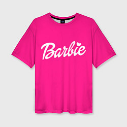 Женская футболка оверсайз Барби розовая
