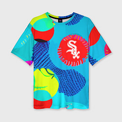 Футболка оверсайз женская Chicago White Sox - baseball team, цвет: 3D-принт