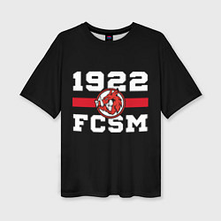 Футболка оверсайз женская 1922 FCSM, цвет: 3D-принт