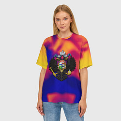Футболка оверсайз женская Россия глазами нейросети, цвет: 3D-принт — фото 2