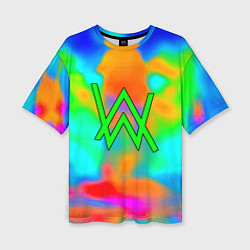 Футболка оверсайз женская Alan walker toxic music, цвет: 3D-принт