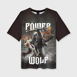 Женская футболка оверсайз Powerwolf: werewolf