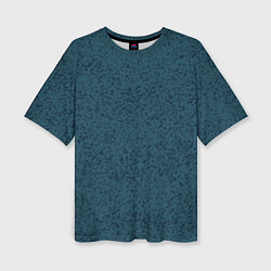 Женская футболка оверсайз Серо-синяя текстура