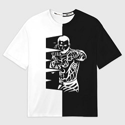 Футболка оверсайз женская ММА - mixed martial arts, цвет: 3D-принт