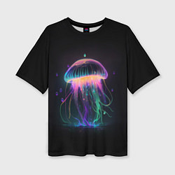 Футболка оверсайз женская Свет медузы, цвет: 3D-принт