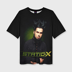 Женская футболка оверсайз Static - X