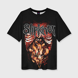 Футболка оверсайз женская Slipknot - maggots, цвет: 3D-принт