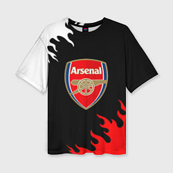 Футболка оверсайз женская Arsenal fc flame, цвет: 3D-принт