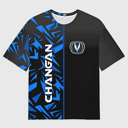 Футболка оверсайз женская Changan - blue uniform, цвет: 3D-принт