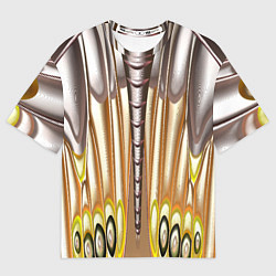 Футболка оверсайз женская Абстрактный рисунок по мотивам крыла бабочки, цвет: 3D-принт