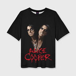 Женская футболка оверсайз Alice Cooper paranormal