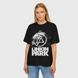 Футболка оверсайз женская Linkin Park рэп-метал, цвет: 3D-принт — фото 2