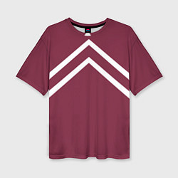 Женская футболка оверсайз Бордовая кофта костюм Марата - слово пацана сериал