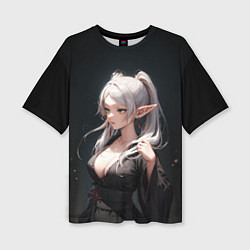 Футболка оверсайз женская Фрирен в кимоно- Sou sou no frieren, цвет: 3D-принт