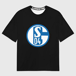 Футболка оверсайз женская Schalke 04 fc club sport, цвет: 3D-принт