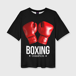 Женская футболка оверсайз Boxing Champion