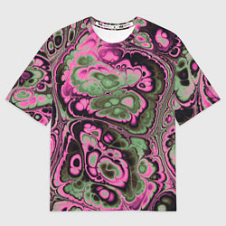 Футболка оверсайз женская Абстрактный узор, цвет: 3D-принт