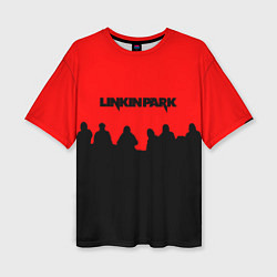 Футболка оверсайз женская Linkin park rock team, цвет: 3D-принт