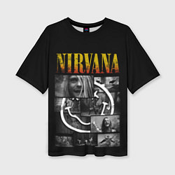 Женская футболка оверсайз Nirvana forever