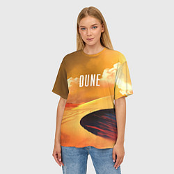 Футболка оверсайз женская Dune - sands, цвет: 3D-принт — фото 2