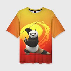 Женская футболка оверсайз Мастер По - Кунг-фу панда