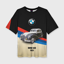 Женская футболка оверсайз Винтажный автомобиль BMW 340