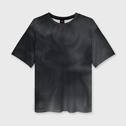 Женская футболка оверсайз Тёмный серый дымчатый