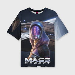 Женская футболка оверсайз Mass Effect ТалиЗора